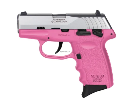 SCCY CPX-4 Pink Stainless Safety .380 ACP pistol