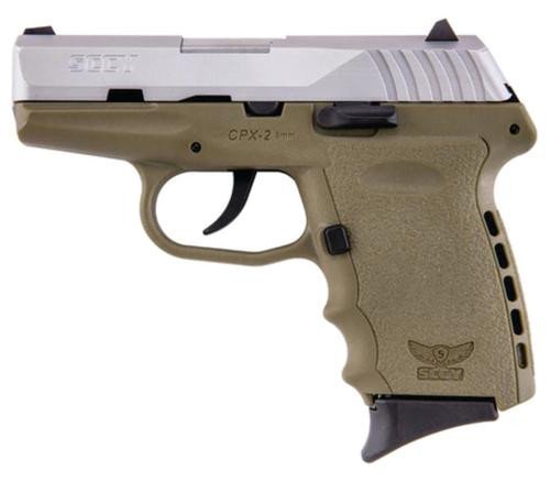 SCCY CPX-2 Flat Dark Earth Stainless 9mm pistol