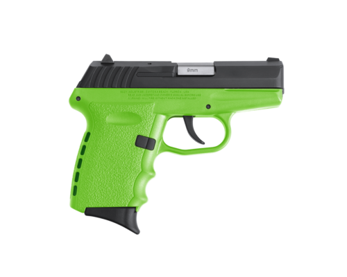 SCCY CPX-2 RD Lime Green 9mm pistol