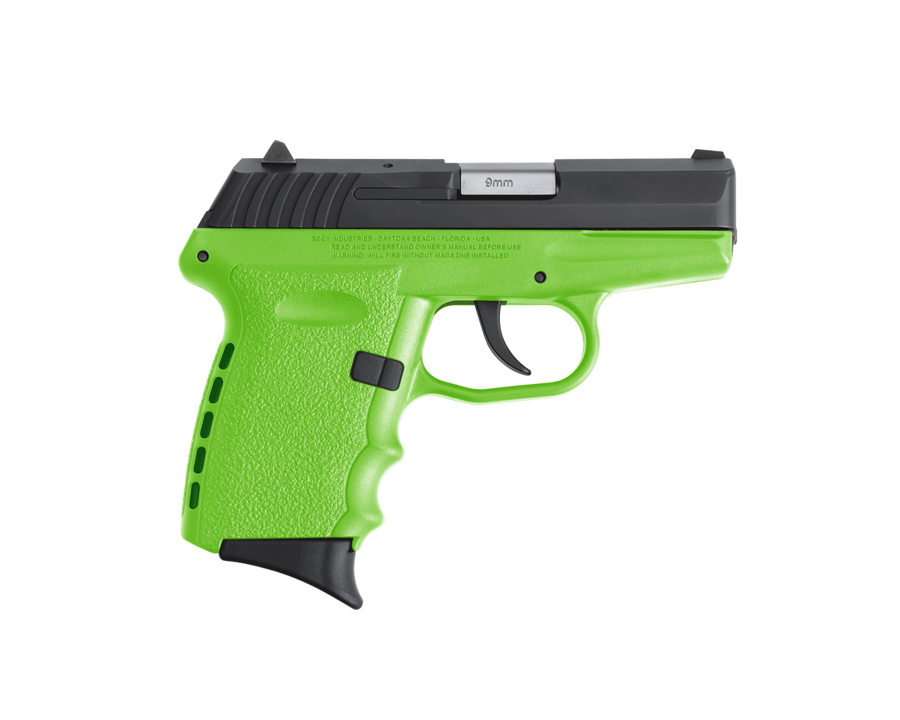 SCCY CPX-2 RD Lime Green 9mm pistol