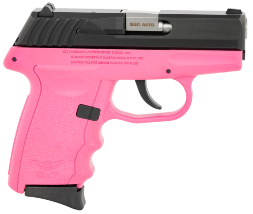 SCCY CPX-3 Pink Black Nitride .380 ACP pistol