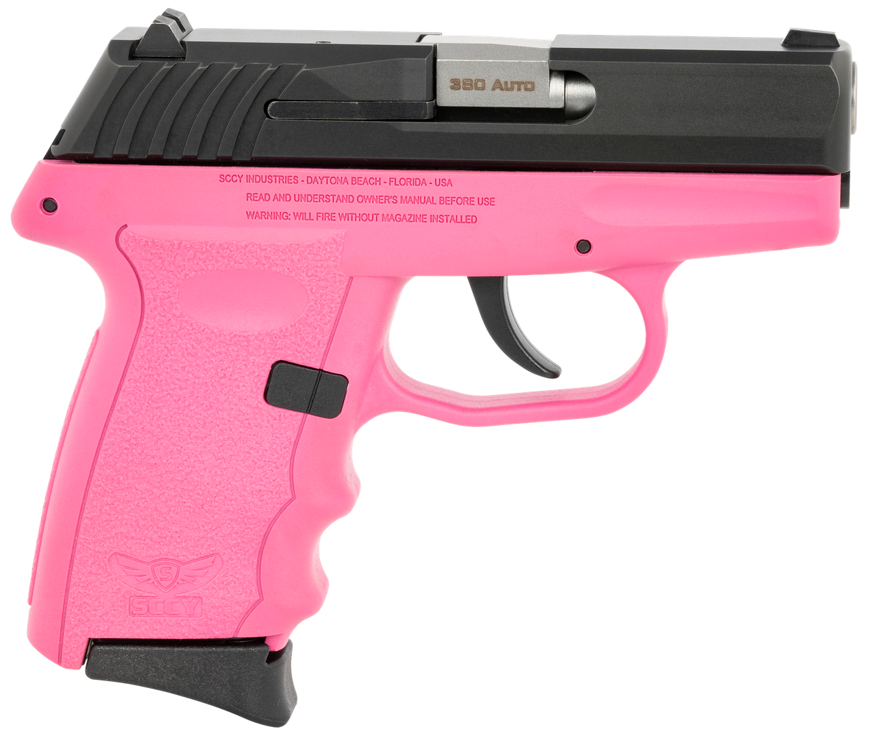 SCCY CPX-3 Pink Black Nitride .380 ACP pistol