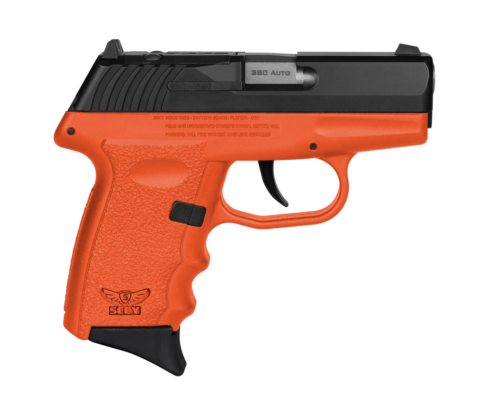 SCCY CPX-3 Orange Grip 3.10 Barrel .380 ACP pistol