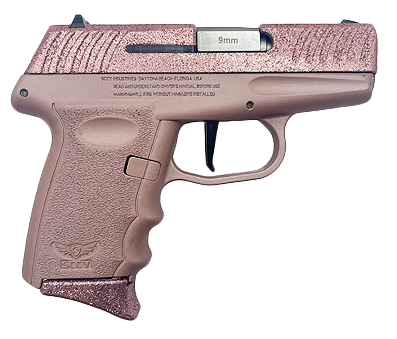 SCCY DVG-1 Rose Gold Glitter 9mm pistol