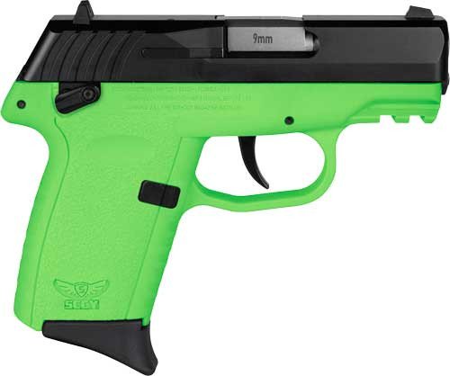 SCCY CPX-1 Lime Green 9mm pistol