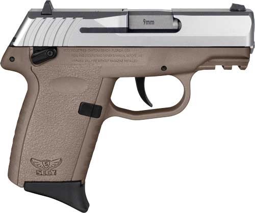 SCCY CPX-1 Flat Dark Earth Stainless Gen 3 9mm pistol