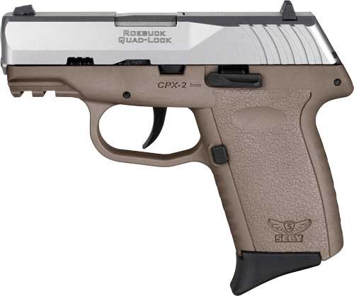 SCCY CPX-2 Flat Dark Earth Stainless Gen 3 9mm pistol