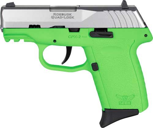 SCCY CPX-2 Lime Green Stainless 9mm pistol