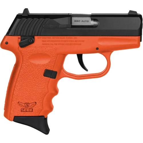 SCCY CPX-4 Orange Safety .380 ACP pistol